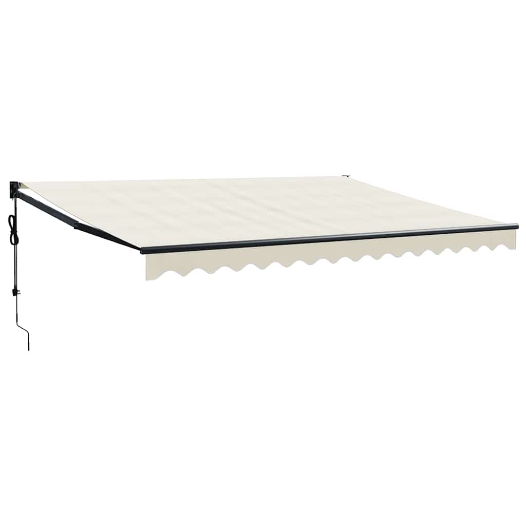 Luifel automatisch uitschuifbaar 4x3 m crèmekleurig is nu te koop bij PeponiXL, paradijselijk wonen!