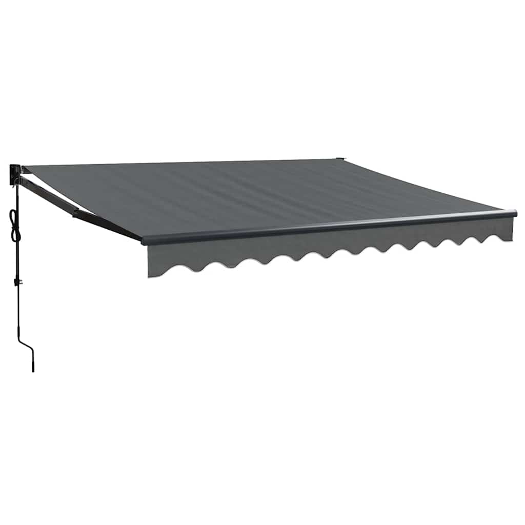 Luifel elektrisch uitschuifbaar 3,5x2,5 m antracietkleurig is nu te koop bij PeponiXL, paradijselijk wonen!