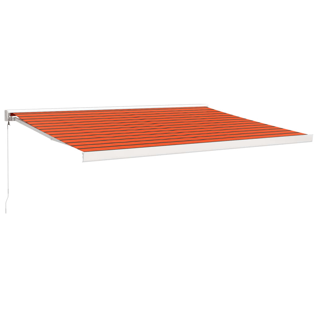 Luifel uittrekbaar 4,5x3 m stof en aluminium oranje en bruin is nu te koop bij PeponiXL, paradijselijk wonen!