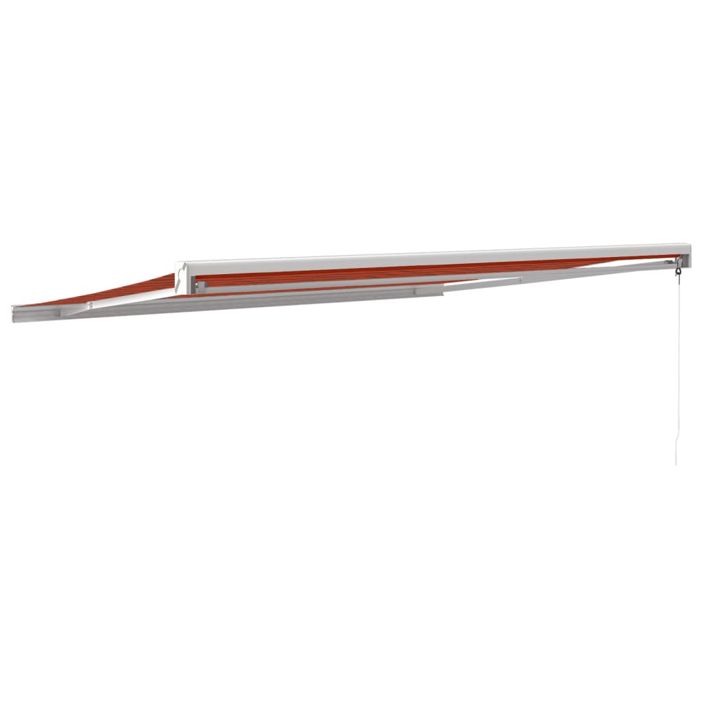 Luifel uittrekbaar 4,5x3 m stof en aluminium oranje en bruin is nu te koop bij PeponiXL, paradijselijk wonen!