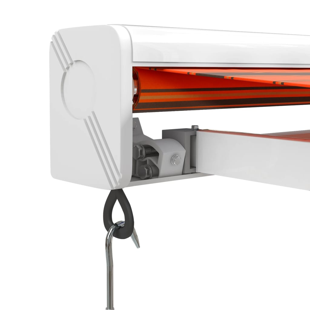 Luifel uittrekbaar 4,5x3 m stof en aluminium oranje en bruin is nu te koop bij PeponiXL, paradijselijk wonen!