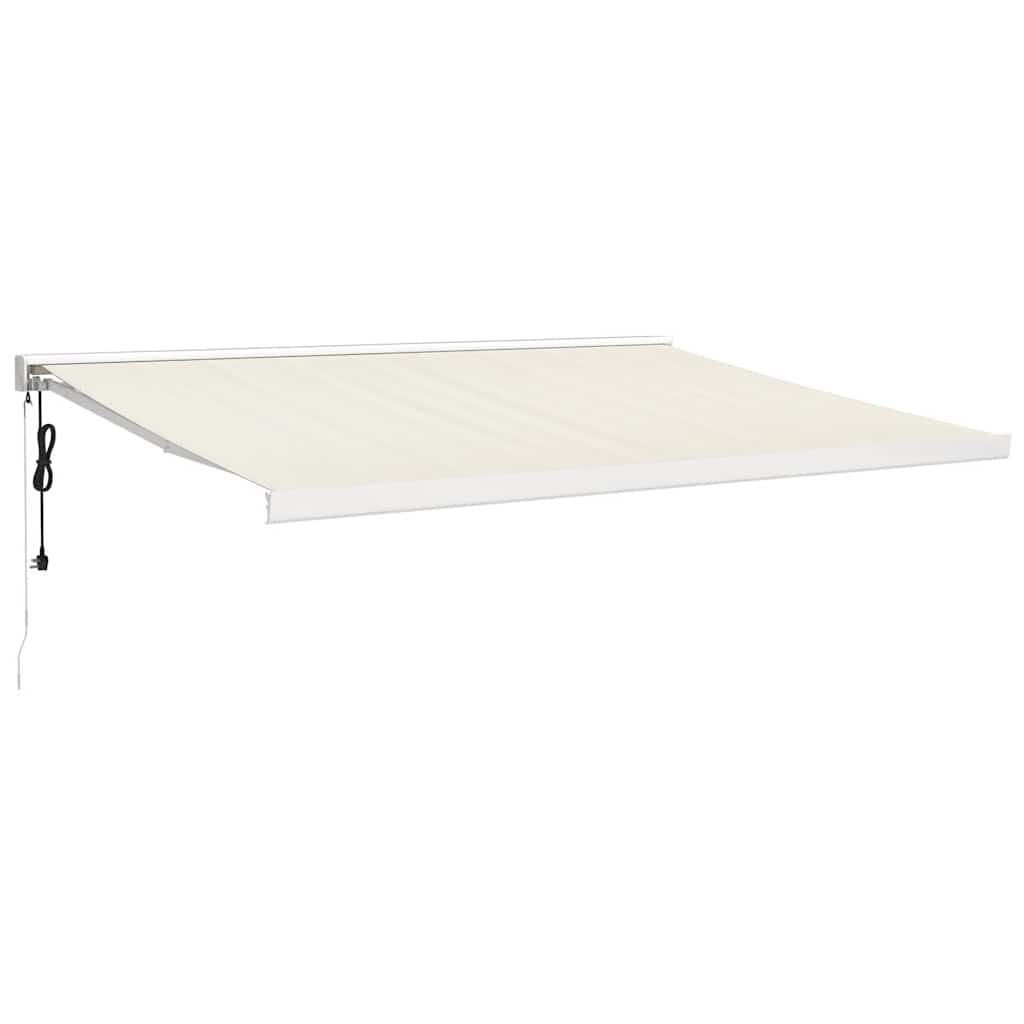 Luifel uittrekbaar 4x3 m stof en aluminium crèmekleurig is nu te koop bij PeponiXL, paradijselijk wonen!