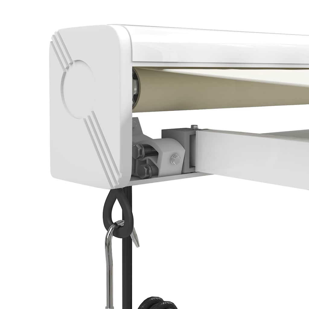 Luifel uittrekbaar 4x3 m stof en aluminium crèmekleurig is nu te koop bij PeponiXL, paradijselijk wonen!