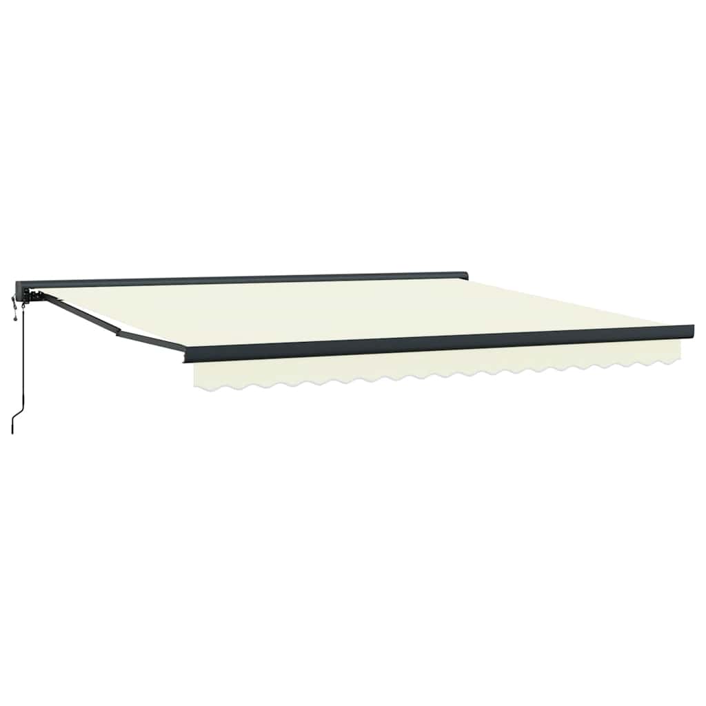 Luifel uittrekbaar 4x3 m stof en aluminium crèmekleurig is nu te koop bij PeponiXL, paradijselijk wonen!