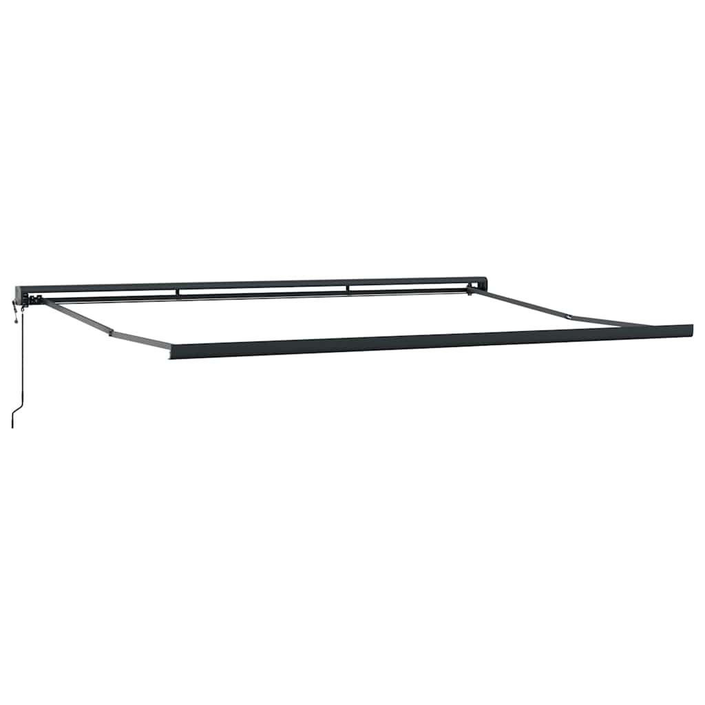 Luifel uittrekbaar 4x3 m stof en aluminium geel en wit is nu te koop bij PeponiXL, paradijselijk wonen!