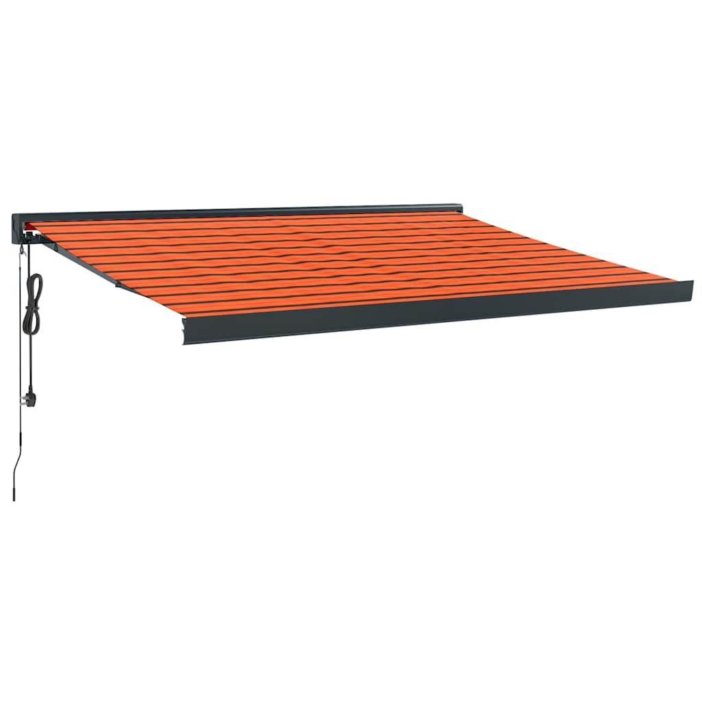 Luifel uittrekbaar 3x2,5 m stof en aluminium oranje en bruin is nu te koop bij PeponiXL, paradijselijk wonen!
