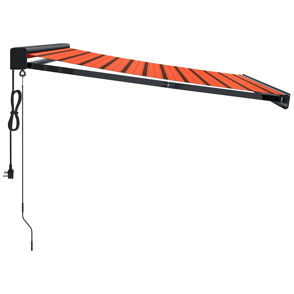 Luifel uittrekbaar 3x2,5 m stof en aluminium oranje en bruin is nu te koop bij PeponiXL, paradijselijk wonen!