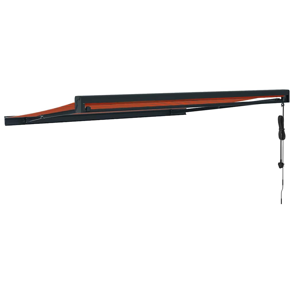Luifel uittrekbaar 3x2,5 m stof en aluminium oranje en bruin is nu te koop bij PeponiXL, paradijselijk wonen!