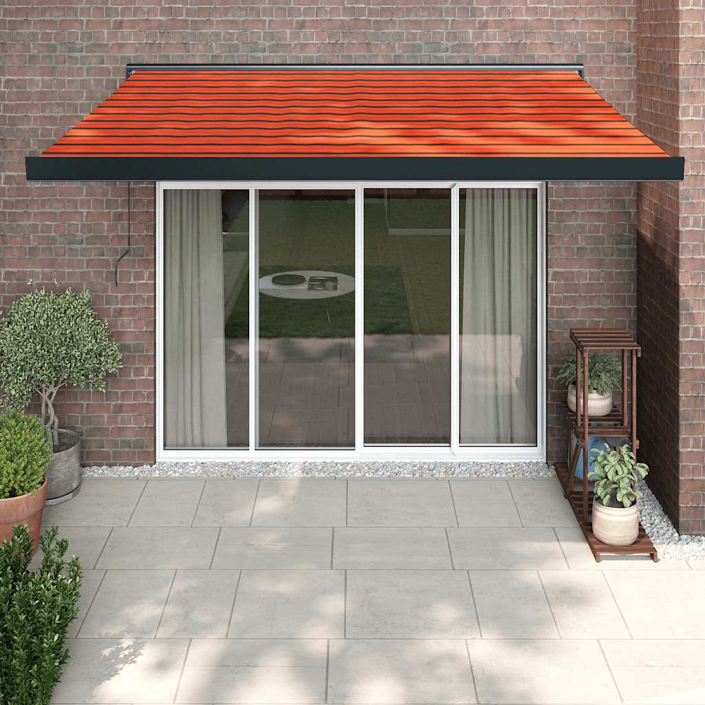 Luifel uittrekbaar 3x2,5 m stof en aluminium oranje en bruin is nu te koop bij PeponiXL, paradijselijk wonen!