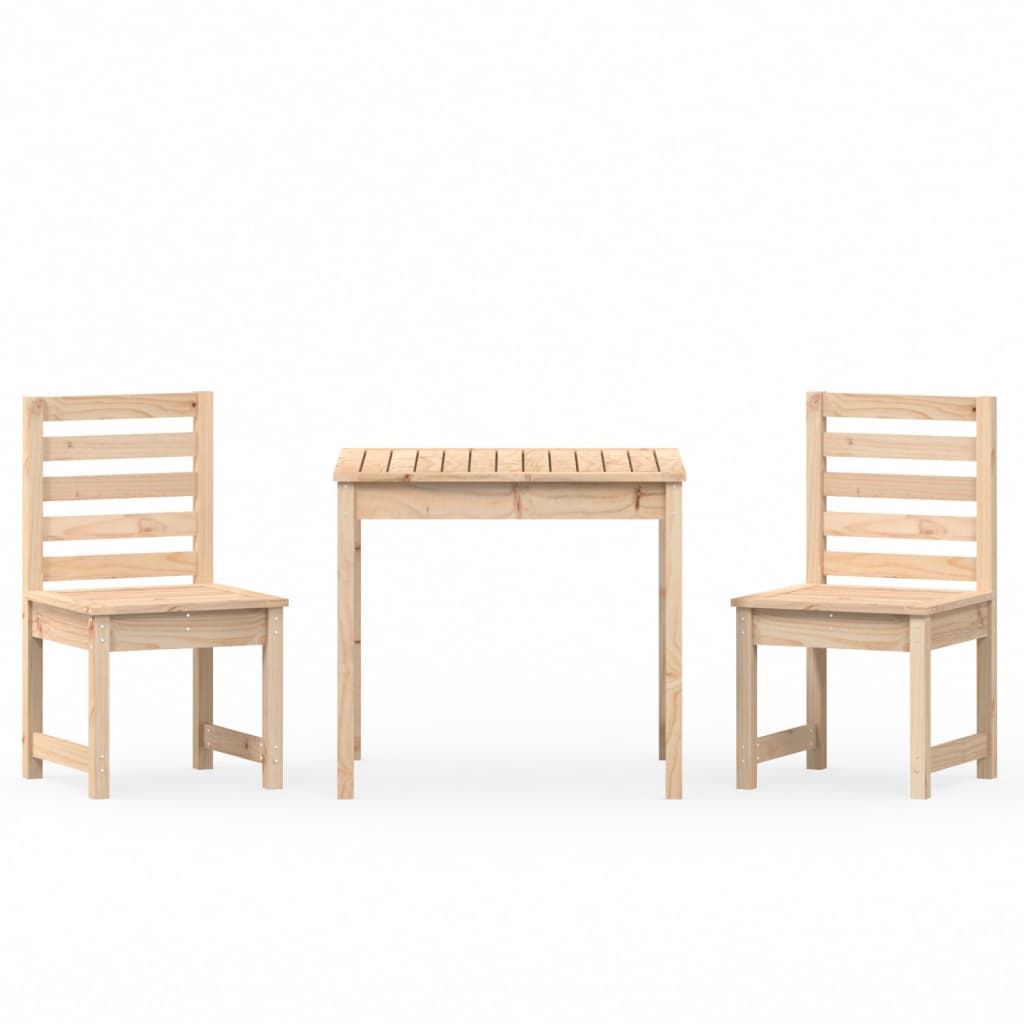 3-delige Bistroset massief grenenhout is nu te koop bij PeponiXL, paradijselijk wonen!
