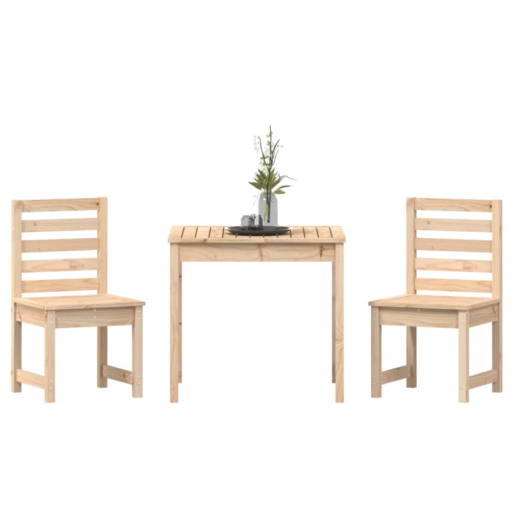 3-delige Bistroset massief grenenhout is nu te koop bij PeponiXL, paradijselijk wonen!