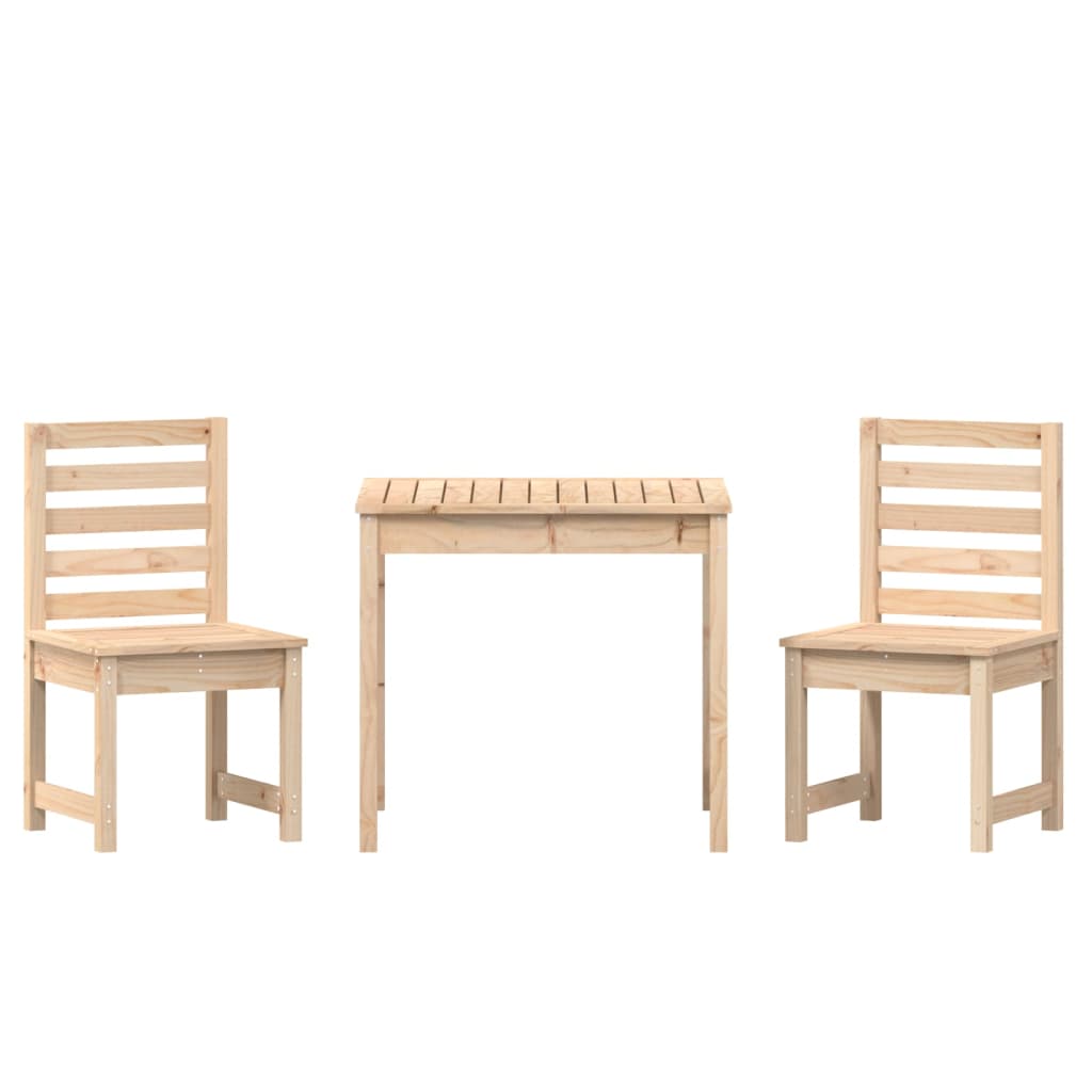 3-delige Bistroset massief grenenhout is nu te koop bij PeponiXL, paradijselijk wonen!