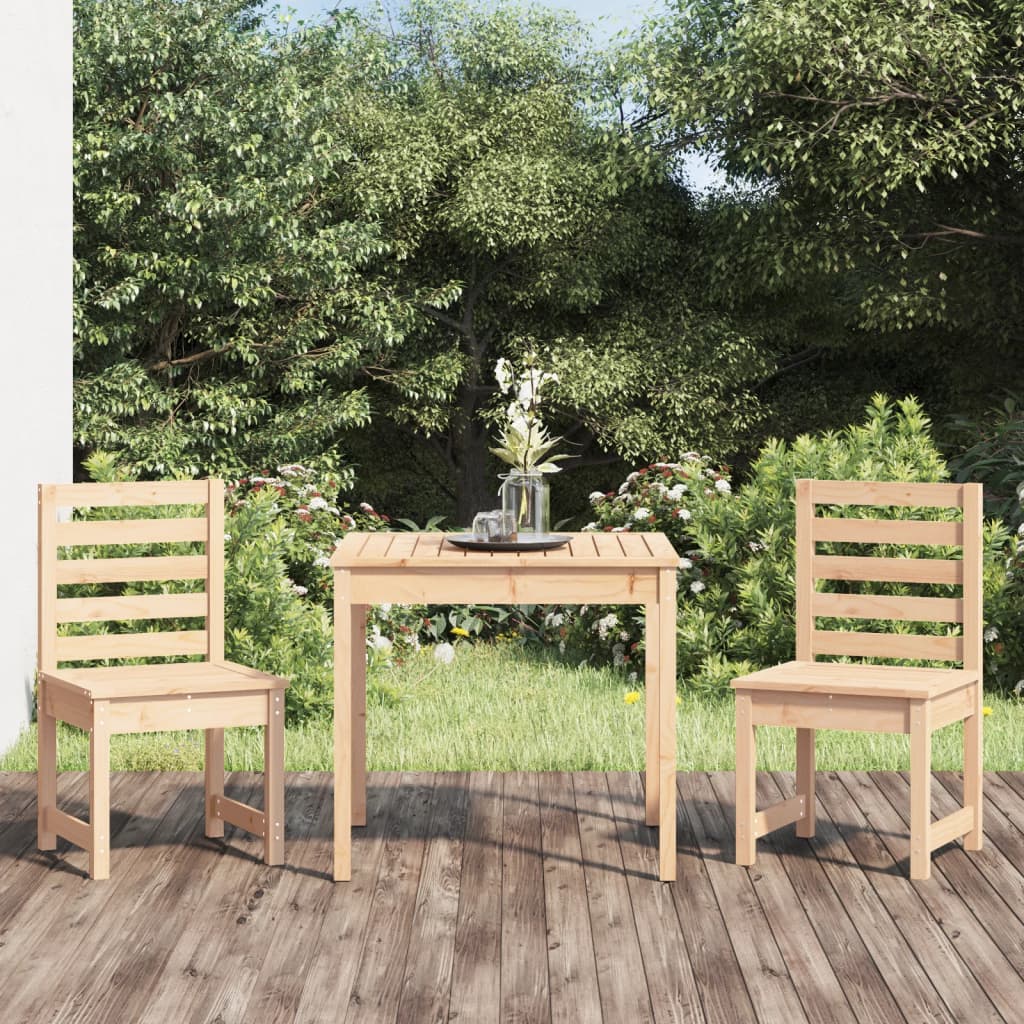3-delige Bistroset massief grenenhout is nu te koop bij PeponiXL, paradijselijk wonen!