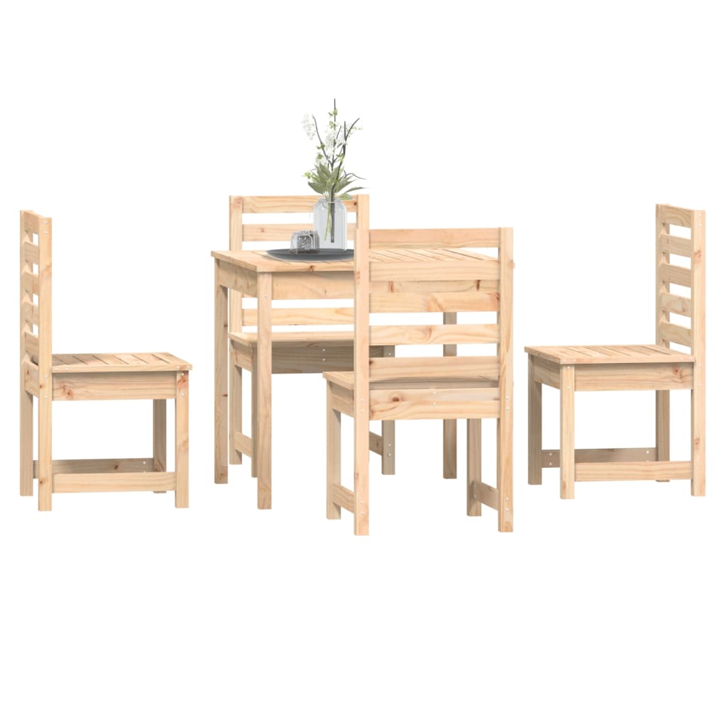 5-delige Tuinset massief grenenhout is nu te koop bij PeponiXL, paradijselijk wonen!