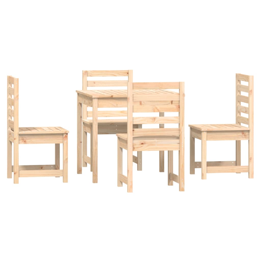 5-delige Tuinset massief grenenhout is nu te koop bij PeponiXL, paradijselijk wonen!