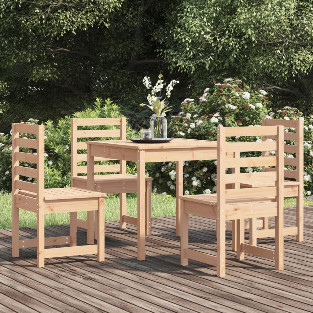 5-delige Tuinset massief grenenhout is nu te koop bij PeponiXL, paradijselijk wonen!