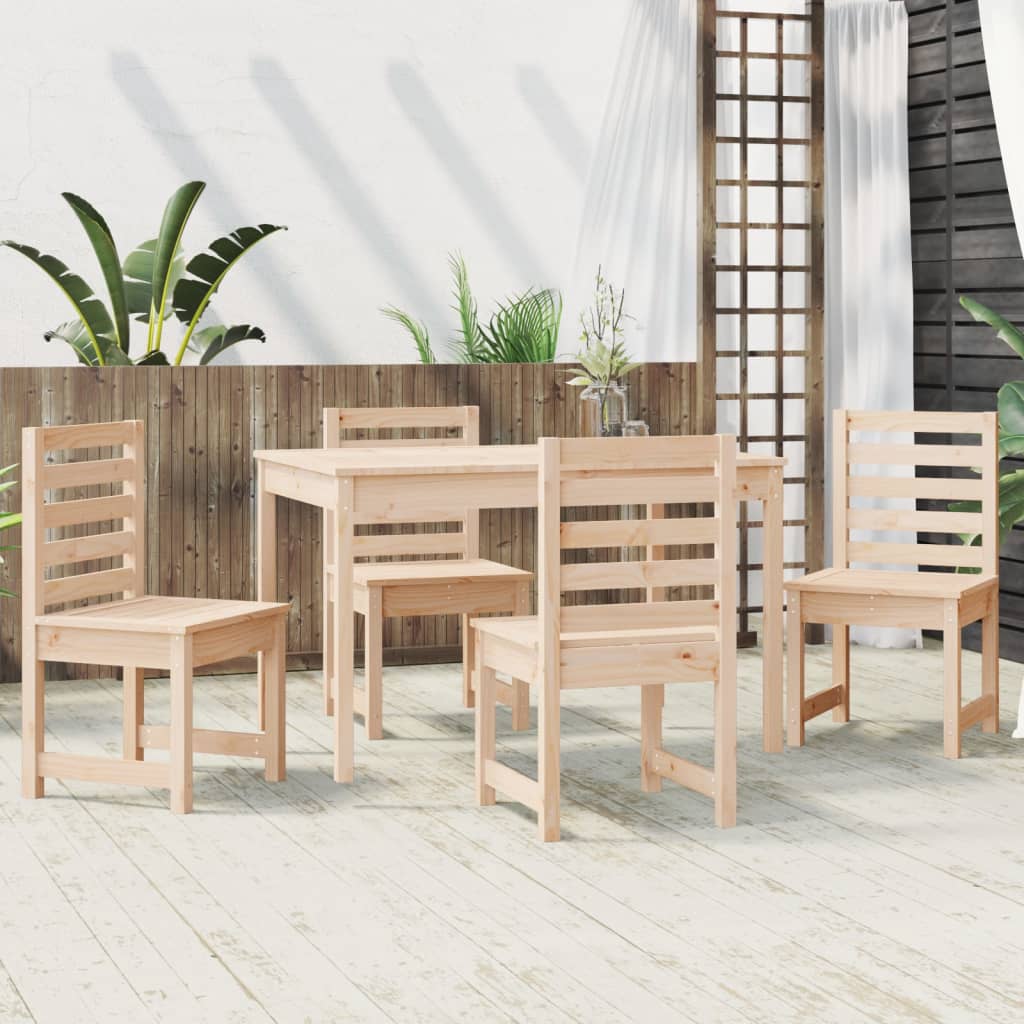 5-delige Tuinset massief grenenhout is nu te koop bij PeponiXL, paradijselijk wonen!
