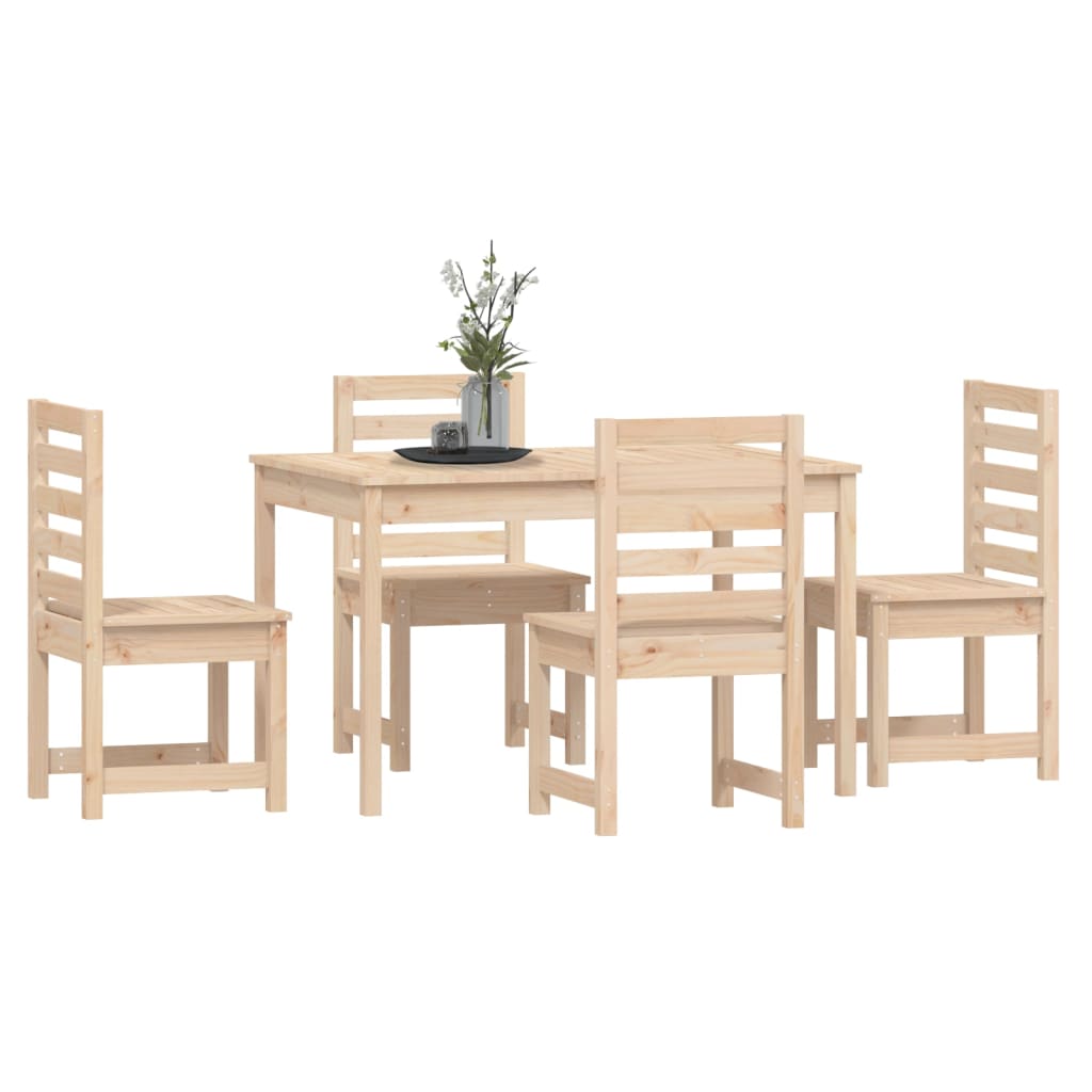 5-delige Tuinset massief grenenhout is nu te koop bij PeponiXL, paradijselijk wonen!