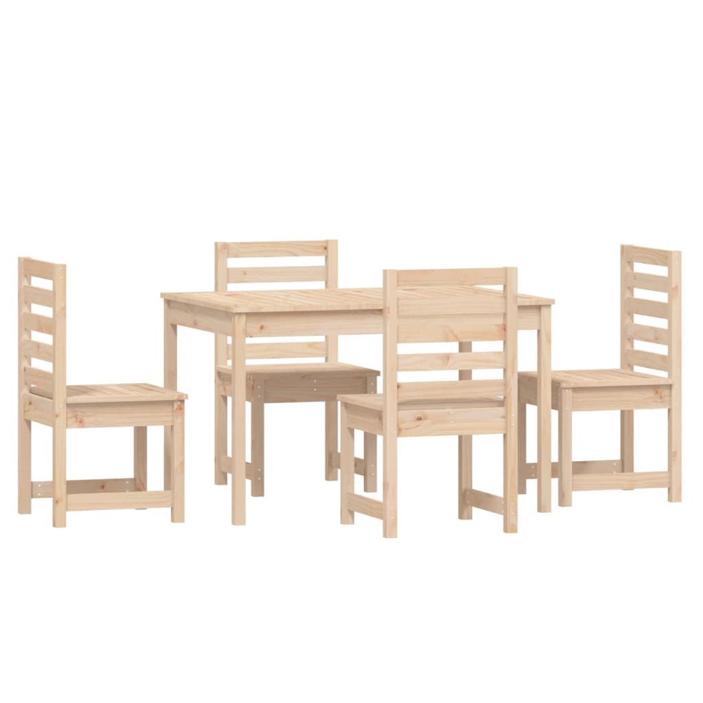 5-delige Tuinset massief grenenhout is nu te koop bij PeponiXL, paradijselijk wonen!