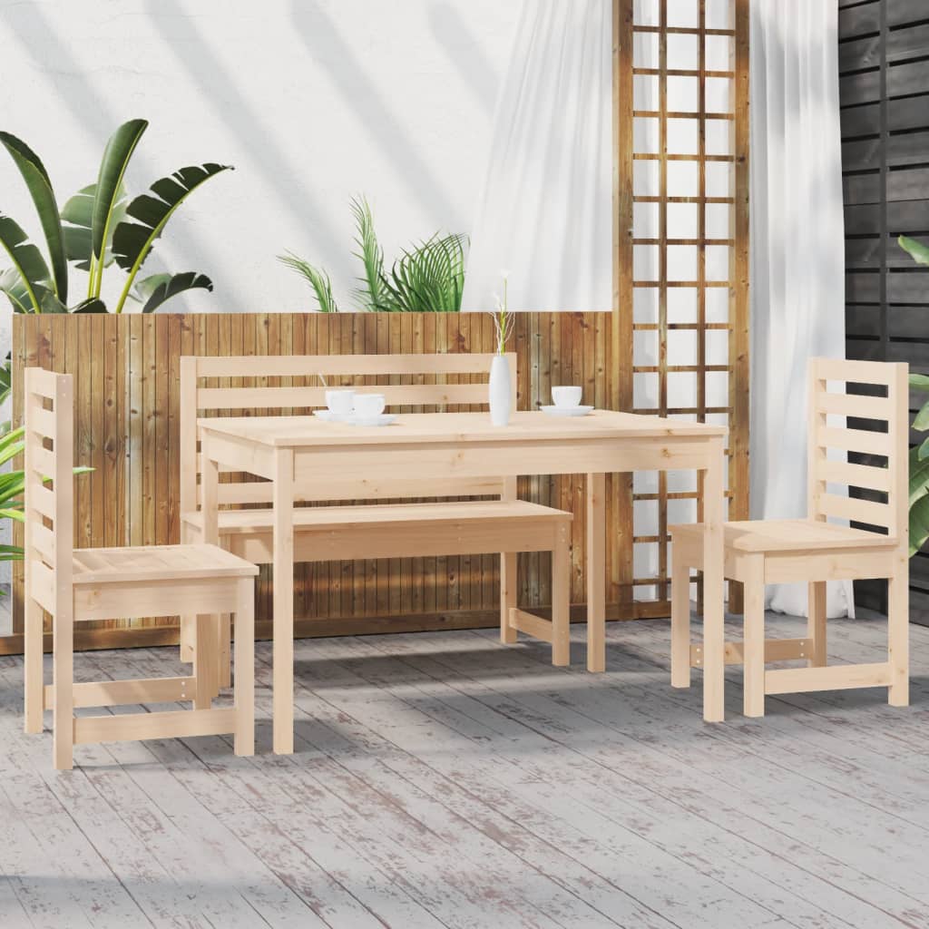 4-delige Tuinset massief teakhout is nu te koop bij PeponiXL, paradijselijk wonen!