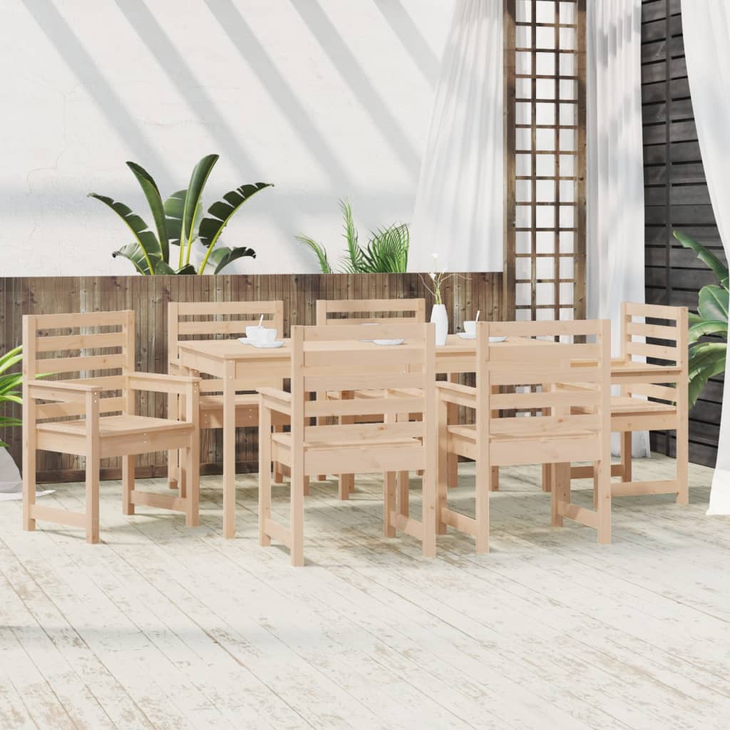 7-delige Tuinset massief grenenhout is nu te koop bij PeponiXL, paradijselijk wonen!