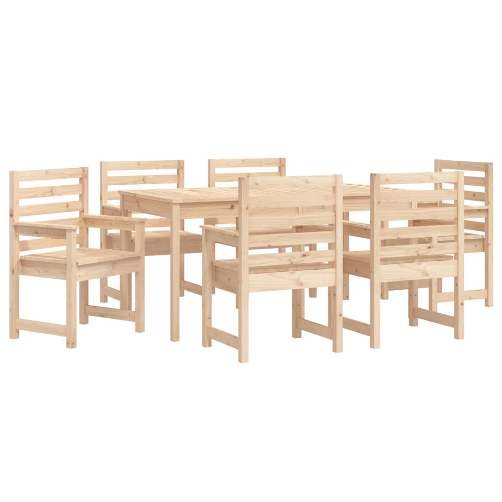7-delige Tuinset massief grenenhout is nu te koop bij PeponiXL, paradijselijk wonen!