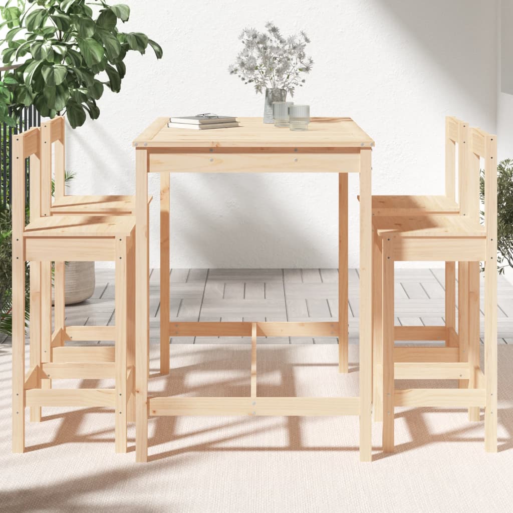 5-delige Barset massief grenenhout is nu te koop bij PeponiXL, paradijselijk wonen!