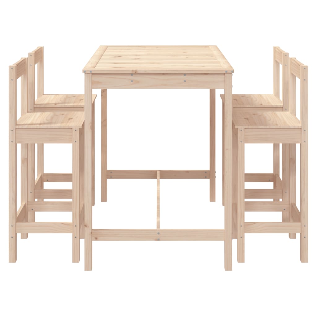 5-delige Barset massief grenenhout is nu te koop bij PeponiXL, paradijselijk wonen!