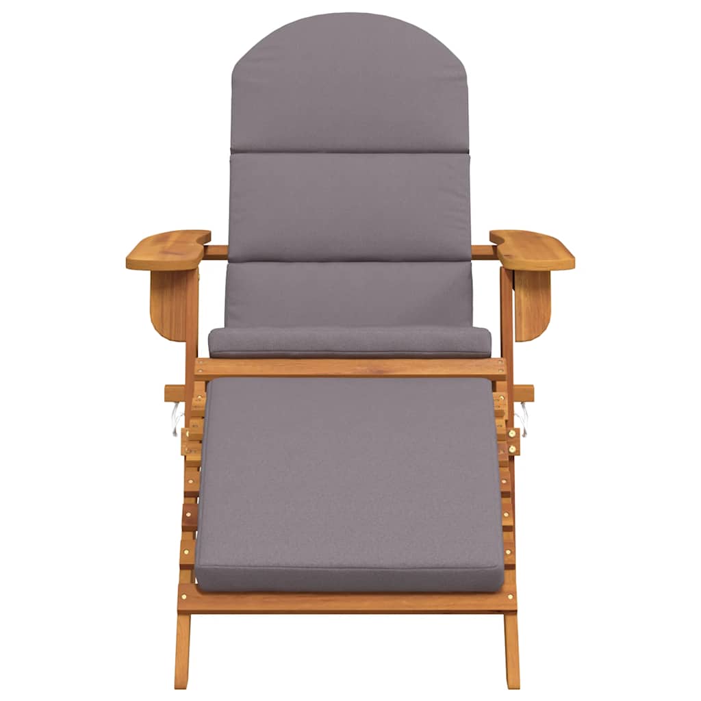 Tuinstoel Adirondack met voetensteun massief acaciahout is nu te koop bij PeponiXL, paradijselijk wonen!