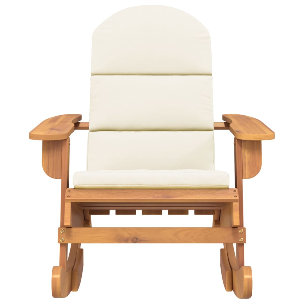 Schommelstoel Adirondack met kussens massief acaciahout is nu te koop bij PeponiXL, paradijselijk wonen!