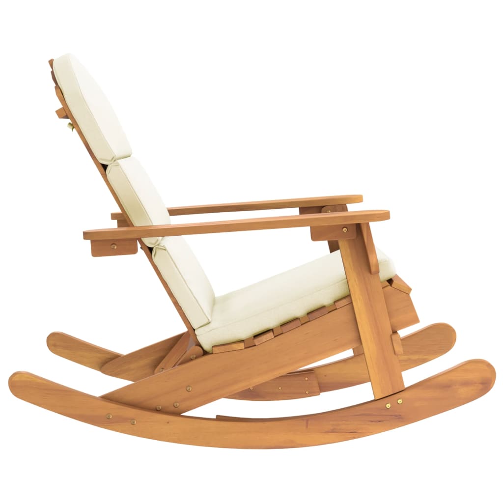 Schommelstoel Adirondack met kussens massief acaciahout is nu te koop bij PeponiXL, paradijselijk wonen!