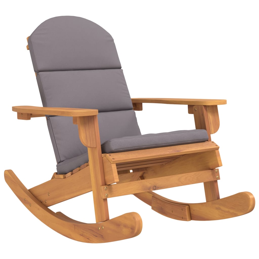 Schommelstoel Adirondack met kussens massief acaciahout is nu te koop bij PeponiXL, paradijselijk wonen!