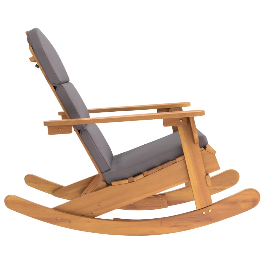 Schommelstoel Adirondack met kussens massief acaciahout is nu te koop bij PeponiXL, paradijselijk wonen!
