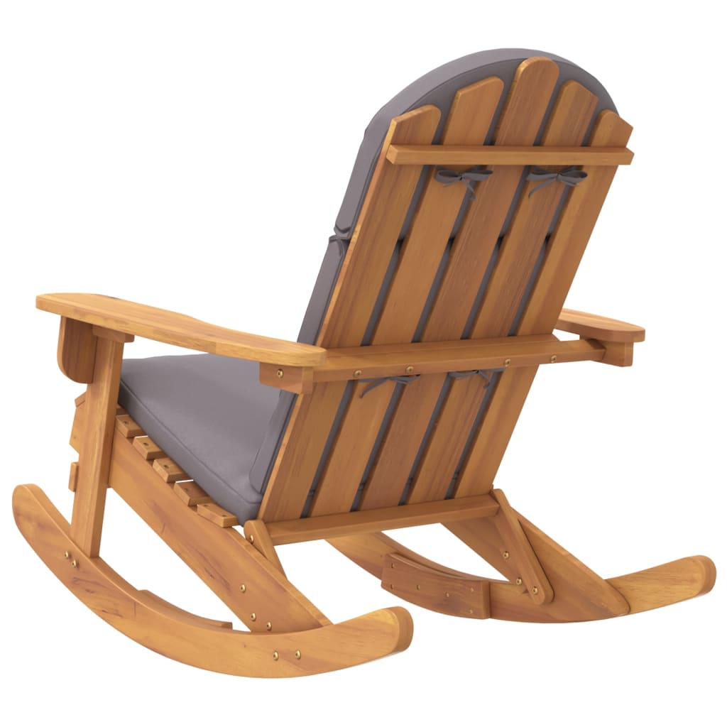 Schommelstoel Adirondack met kussens massief acaciahout is nu te koop bij PeponiXL, paradijselijk wonen!