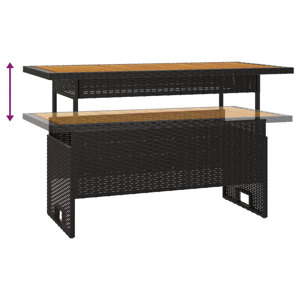 4-delige Loungeset met kussens poly rattan zwart is nu te koop bij PeponiXL, paradijselijk wonen!