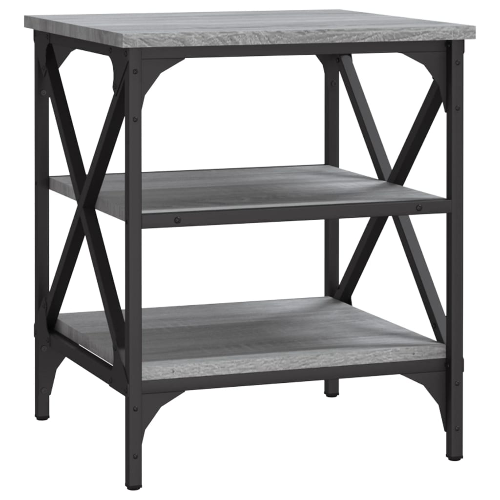 Bijzettafels 2 st 40x42x50 cm bewerkt hout grijs sonoma eiken is nu te koop bij PeponiXL, paradijselijk wonen!