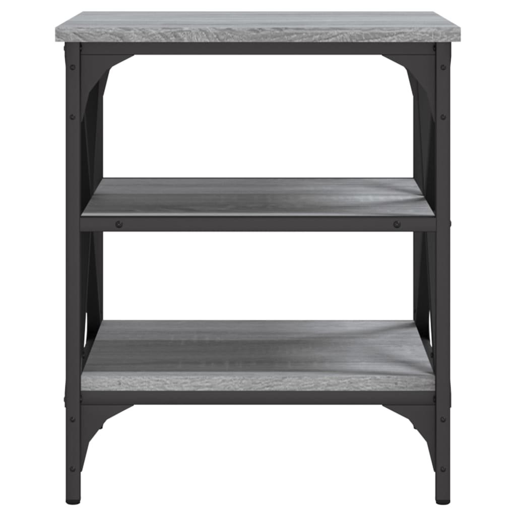 Bijzettafels 2 st 40x42x50 cm bewerkt hout grijs sonoma eiken is nu te koop bij PeponiXL, paradijselijk wonen!