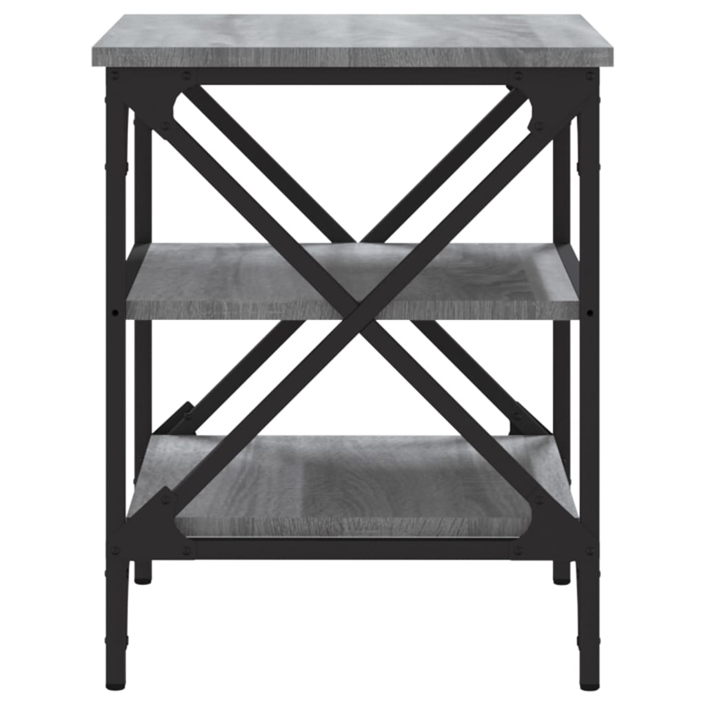 Bijzettafels 2 st 40x42x50 cm bewerkt hout grijs sonoma eiken is nu te koop bij PeponiXL, paradijselijk wonen!