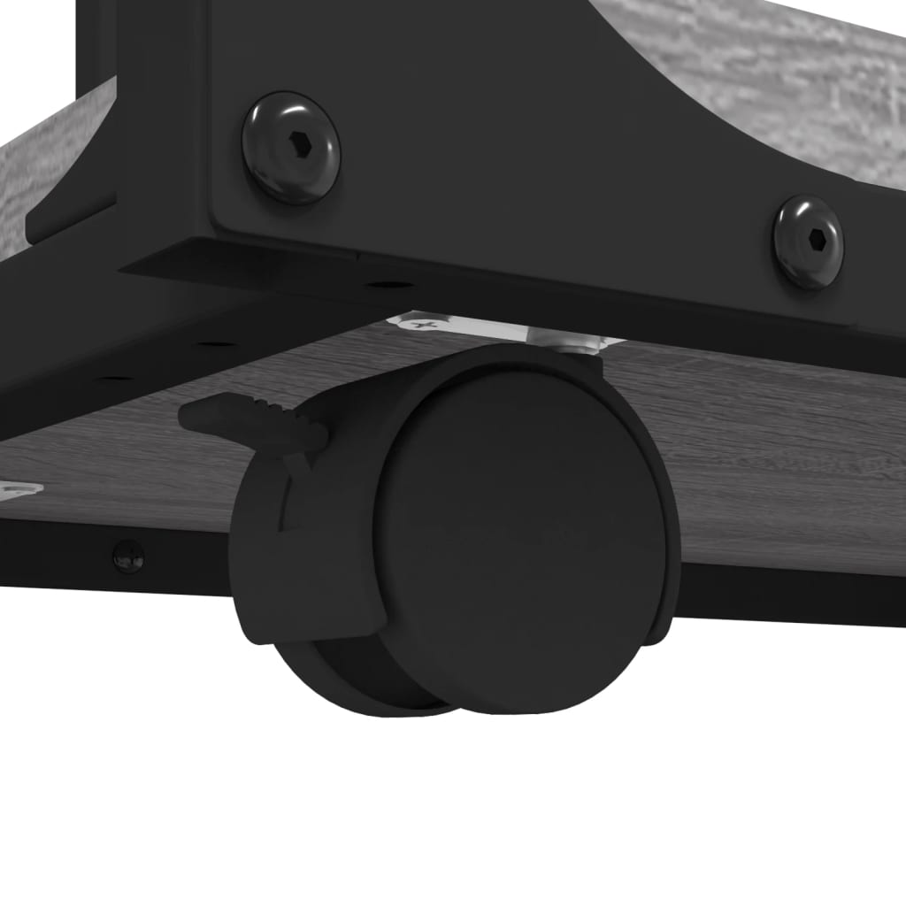 Bijzettafel met wieltjes 50x35x55,5 cm hout grijs sonoma eiken is nu te koop bij PeponiXL, paradijselijk wonen!