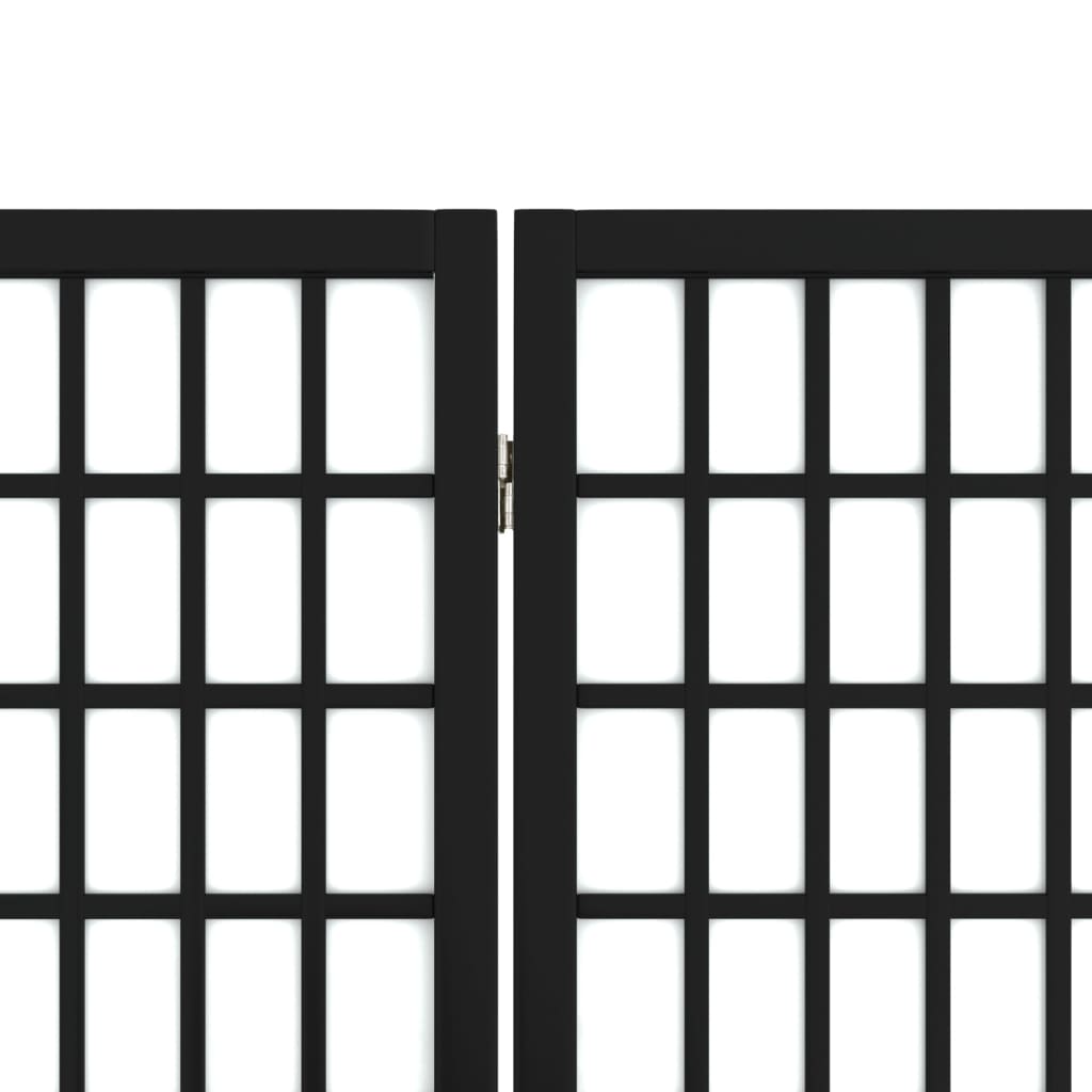 Kamerscherm inklapbaar 6 panelen Japanse stijl 240x170 cm zwart is nu te koop bij PeponiXL, paradijselijk wonen!