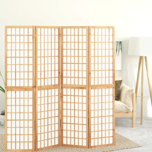 Kamerscherm inklapbaar 4 panelen Japanse stijl 160x170 cm is nu te koop bij PeponiXL, paradijselijk wonen!