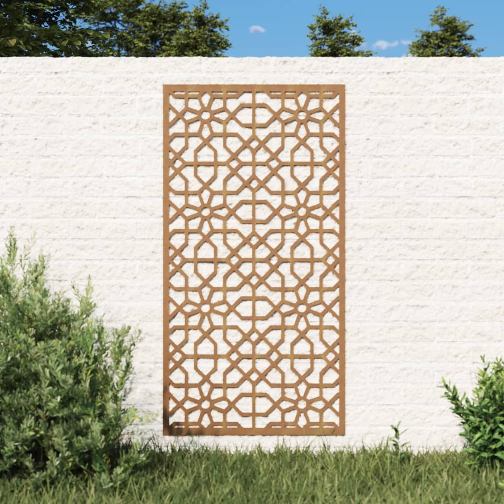 Wanddecoratie tuin Moors ontwerp 105x55 cm cortenstaal is nu te koop bij PeponiXL, paradijselijk wonen!