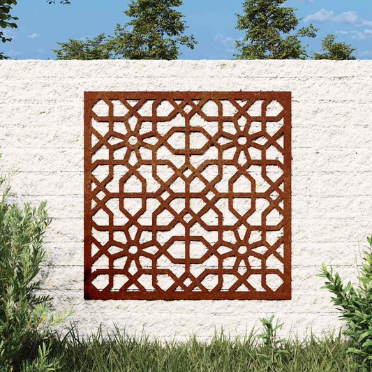 Wanddecoratie tuin Moors ontwerp 55x55 cm cortenstaal is nu te koop bij PeponiXL, paradijselijk wonen!