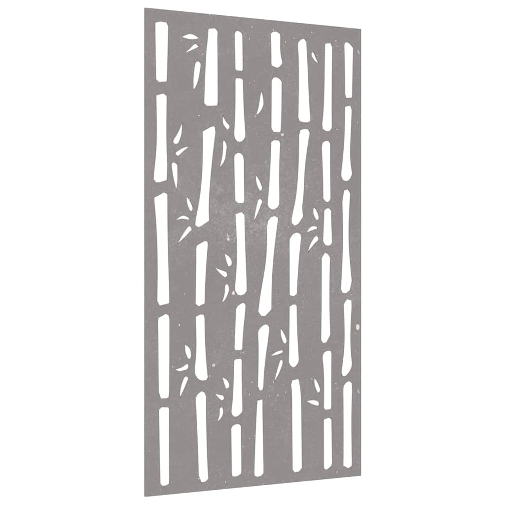 Wanddecoratie tuin bamboe-ontwerp 105x55 cm cortenstaal is nu te koop bij PeponiXL, paradijselijk wonen!
