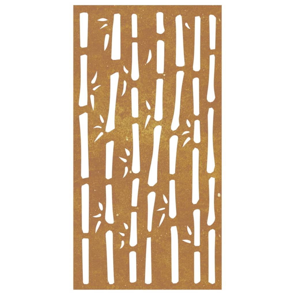 Wanddecoratie tuin bamboe-ontwerp 105x55 cm cortenstaal is nu te koop bij PeponiXL, paradijselijk wonen!