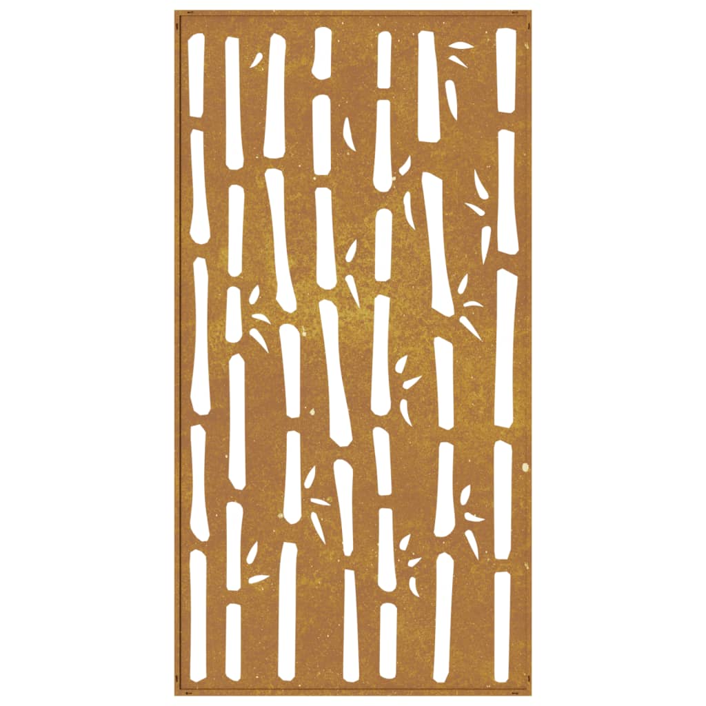 Wanddecoratie tuin bamboe-ontwerp 105x55 cm cortenstaal is nu te koop bij PeponiXL, paradijselijk wonen!