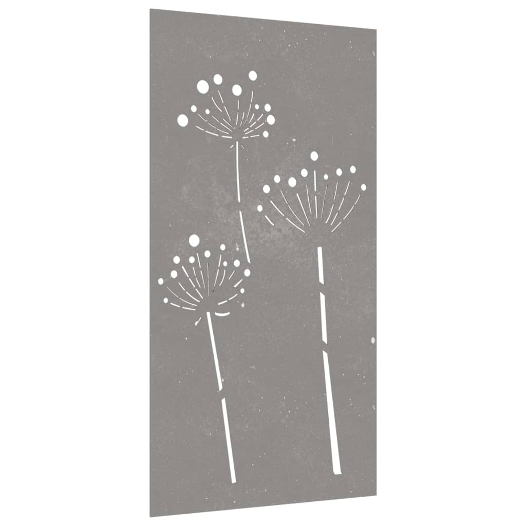 Wanddecoratie tuin bloemenontwerp 105x55 cm cortenstaal is nu te koop bij PeponiXL, paradijselijk wonen!