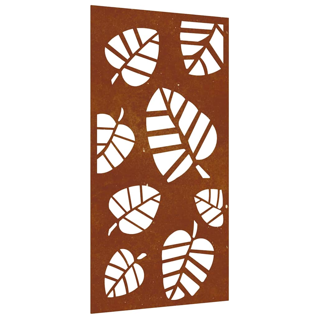 Wanddecoratie tuin bladontwerp 105x55 cm cortenstaal is nu te koop bij PeponiXL, paradijselijk wonen!