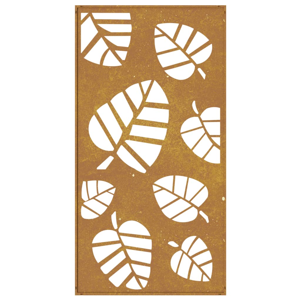 Wanddecoratie tuin bladontwerp 105x55 cm cortenstaal is nu te koop bij PeponiXL, paradijselijk wonen!