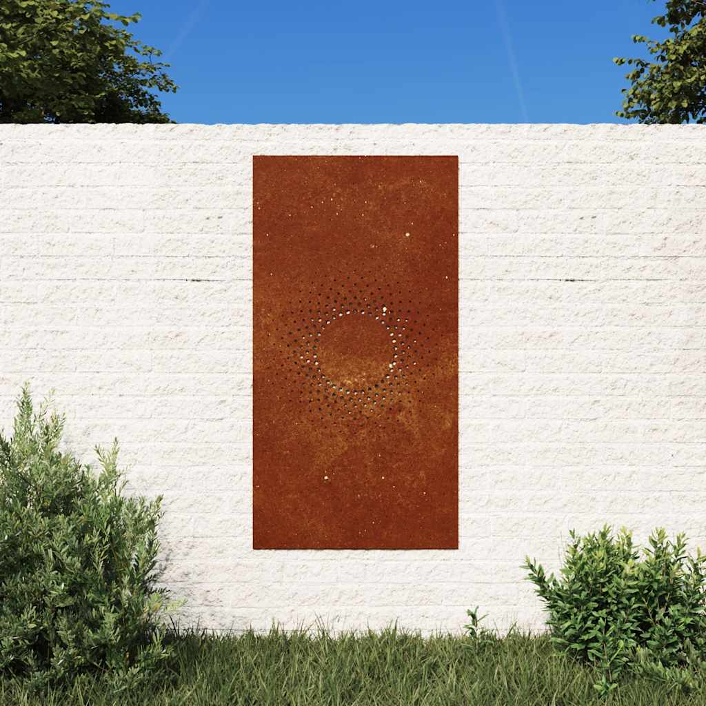 Wanddecoratie tuin zonontwerp 105x55 cm cortenstaal is nu te koop bij PeponiXL, paradijselijk wonen!